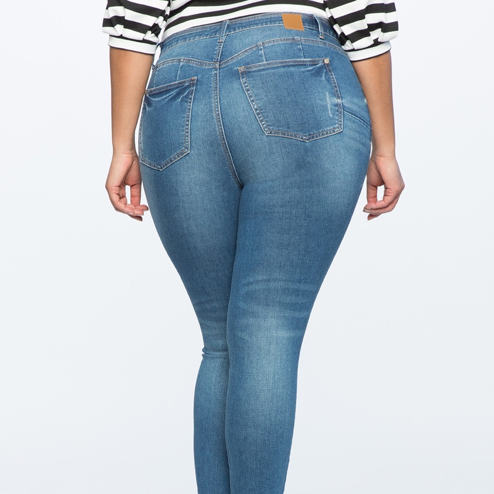 ELOQUII Gena Fit Peach Lift Denim